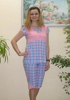 Состав:
Хлопок 100%
	Женская пижама 