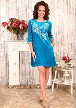 Состав: 
Велюр
Хлопок 80%
Полиэстер 20%
	Прямая туника с карманами.

Обратите внимание: расцветка товара на сайте может отличаться от фактической расцветки. Оптовый склад оставляет за собой право поставить товар любого цвета, который имеется н