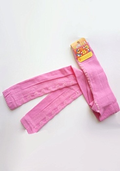 Состав:
Хлопок 73%
Полиамид 25%
Эластан 2%
	Леггинсы детские однотонные для девочек с ажурным рисунком. 