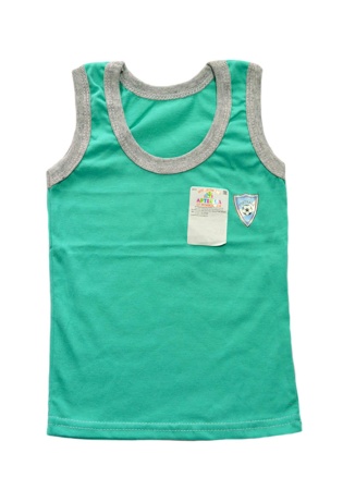 Состав:
Кулирка
Хлопок 100%
	Майка однотонная с апликацией. 