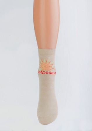 Состав: 
Хлопок 65%, 
Полиамид 33%, 
Эластан 2%
	Летние женские носки из коллекции VNOSKAX.RU. В упаковке три рисунка.
