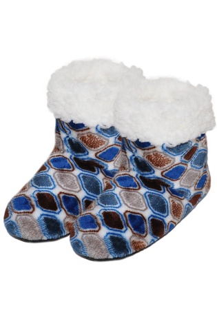 Состав:
Акрил 95%,
Эластан 5%
	Велюровые детские сапожки с мехом внутри, с меховым манжетом снаружи, расцветка 