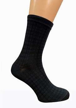 Состав: 
Бамбук 70%, 
Полиамид 28%, 
Эластан 2%
	Носки из бамбука с модным рельефным переплетением и классической длиной паголенка.