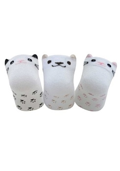 Состав:
Хлопок 90%
Полиаимд 8%
Эластан 2%
	Носочки для девочек с антискользящим эффектом, изготовлены из высококачественного хлопка, широкая комфортная резинка, плоские швы.