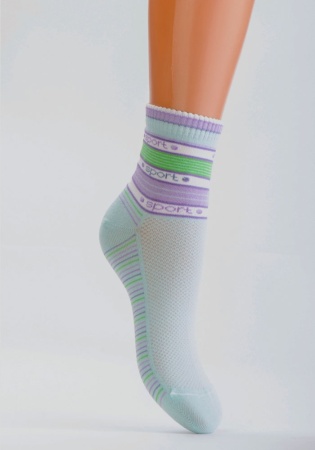 Состав: 
Хлопок 57%, 
Полиамид 41%, 
Эластан 2%
	Носок с двойным бортом, переплетение 