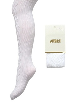 Состав:
Полиамид 90%
Эластан 10%
	Однотонные колготки, украшены тканым узором из сердечек и ломанных линий.Благодаря вертикальному расположению декора, визуально вытягивают ножки.