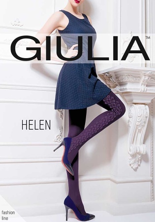 Состав:
Полиамид 94%
Эластан 6%
	Непрозрачные фантазийные колготки из микрофибры с 3D эластаном, плотностью 70 ден, с укрепленным мыском, ластовицей, широким поясом и плоскими швами. Вдоль боковой части ноги модели размещен тканый узор 