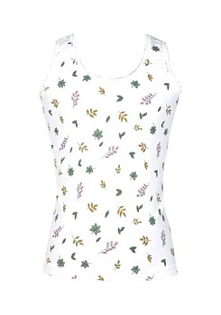 Состав:
Хлопок 97%
Эластан 3%
	Детская майка для девочек. 