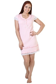 Состав:
Хлопок 100%
	Сорочка женская ночная 