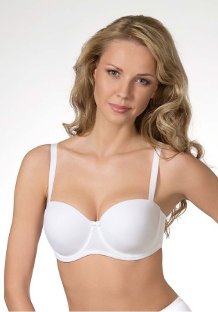 Состав: 
Полиамид 55%
Полиэстер 30%
Эластан 15%
   Бюстгальтер-балконет с плотной формованной чашкой из коллекции 