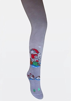 Состав: 
Хлопок 87%, 
Полиамид 12%,
Эластан 1%
	Детские зимние плюшевые колготки серии 