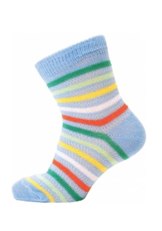 Состав: 
Хлопок: 74%, 
ПА: 26%.
	Тонкие летние носки в полоску, двубортная резинка. 