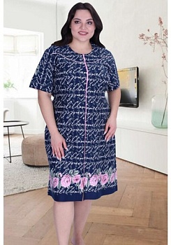 Состав: 
Хлопок 100% 
	Халат женский на молнии.
Обратите внимание: расцветка товара на сайте может отличаться от фактической расцветки. Оптовый склад оставляет за собой право поставить товар любого цвета, который имеется на данный момент.	