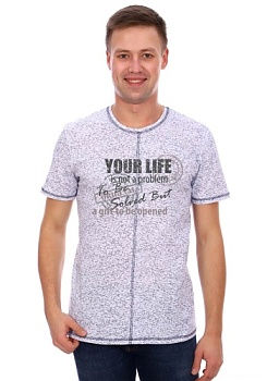 Состав: 
Кулирка
Хлопок 100%
	Мужская футболка с рисунком. 
Обратите внимание: расцветка товара на сайте может отличаться от фактической расцветки. Оптовый склад оставляет за собой право поставить товар любого цвета, который имеется на данный мо