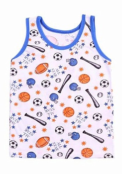 Состав:
Кулирка 
Хлопок 100%
	Майка для мальчика.