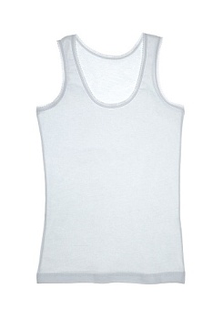 Состав:
Хлопок 100%
	Детская майка для девочки на широких бретельках c мелким кружевом по шлейке.