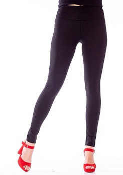 Состав:
Вискоза 70%
Полиамид 26%
Эластан 4%
	Плотные леггинсы облегающего кроя, широкий пояс, на заднем кармане металлизированные стразы в виде звездочек.