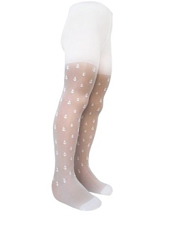 Состав:
Полиамид 90%
Эластан 10%
	Детские колготки с узорчатым рисунком. 