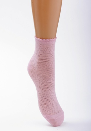 Состав: 
Хлопок 78%, 
Полиамид 20%, 
Эластан 2%
	Летние ажурные носки на девочку..