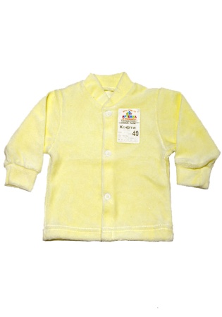 Состав:
Велюр
Хлопок 20%
Полиэстер 80%
	Кофта для малышей с длинным рукавом на кнопках. 