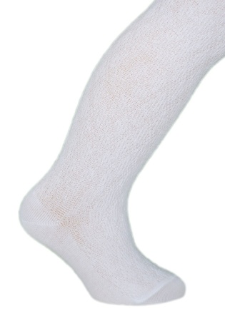 Состав: 
Хлопок 70%, 
ПА 20%, 
Эластан 10%. 
	Детские колготки с ажурным эффектом состоят из экологически чистых материалов. Приятная на ощупь ткань исключит риск возникновения аллергии или раздражения при соприкосновении с нежной детской кожей. П