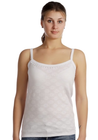 Состав:
Пиксельное (ажурное) полотно 
Хлопок 100% 
	Майка женская 