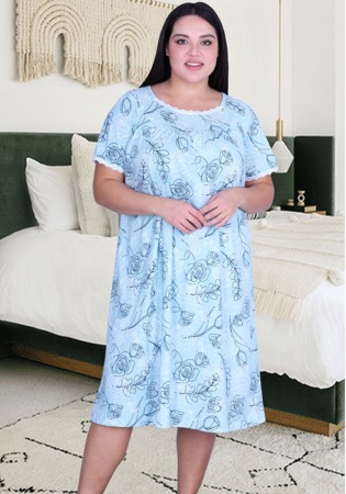 Состав:
Хлопок 100%
	Женская сорочка. 

Обратите внимание: расцветка товара на сайте может отличаться от фактической расцветки. Оптовый склад оставляет за собой право поставить товар любого цвета, который имеется на данный момент.	