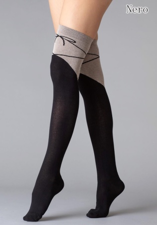 Состав:
Хлопок 75%
Полиамид 20%
Эластан 5%
     Хлопковые женские гольфины с комфортной резинкой 