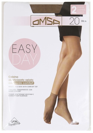 Состав: 
Полиамид 89%, 
Эластан 11%
	Прозрачные шелковистые носки плотностью 20 ден, с лайкрой, резинка кокетливо-волнистая. В конверте 2 пары .