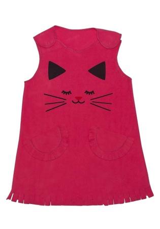 Состав:
Флис
	Сарафан детский с накладными карманами, с аппликацией. 