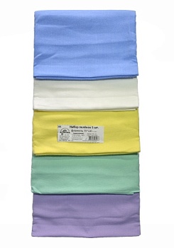 Состав:
Фланель
Хлопок 100%
	Набор пелёнок (5 штук). Цена указана за 1 штуку.
