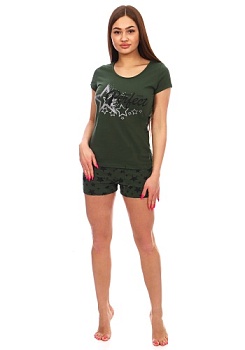 Состав:
Кулирка
Хлопок 100%
	   Женская пижама 