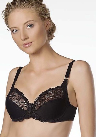  Состав:
Полиамид 80%
Эластан 20%  
     Стильный и удобный бюстгальтер с мягкими чашечками на каркасе. Кружевные узоры, лямки регулируемой длины. Застежка на двойной крючок.