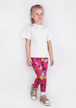 Состав:
Кулирка 
Хлопок 100%
	Леггинсы для девочек.