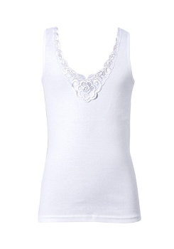 Состав:
Хлопок 100%
	Детская майка для девочек. 