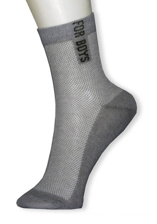 Состав:
Хлопок 85%
Полиамид 15%
	Детские носки для мальчика с узором , высота классическая, резинка двубортная, усиленный мысок и пятка, плоский шов.