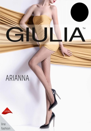 Состав:
Полиамид 90%, 
Эластан 9%, 
Хлопок 1%
	Тонкие фантазийные колготки с оплетенной лайкрой, плотностью 20 ден, с широким комфортным поясом, х/б ластовицей и усиленными плоскими швами, тканый узор 