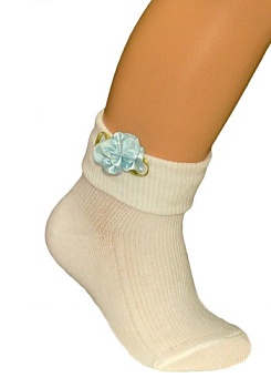 Состав: 
Хлопок 80%, 
ПА 13%, 
Эластан7%
	Детские носки из хлопка. Ластичное переплетение, борт с отворотом.