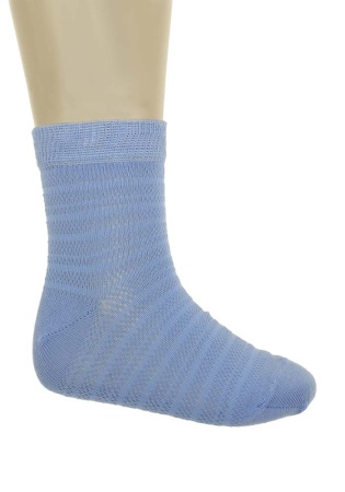 Состав:
Хлопок: 50%,
Полиамид: 50%.
	Носки детские состоят из экологически чистых материалов. Приятная на ощупь ткань исключит риск возникновения аллергии или раздражения при соприкосновении с нежной детской кожей. 