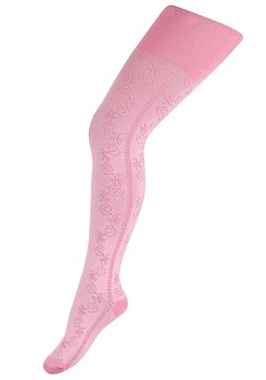 Состав:
Хлопок 76%, 
Полиамид 21%, 
Эластан 3%
	Однотонные модные колготки  для девочек изготовлены из натурального хлопка, украшены оригинальным рисунком по всей длине. Удобные, мягкие и приятные к телу. Отлично сидят на ножке. Колготки отлич