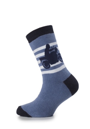 Состав:
Хлопок: 80%, 
ПА: 10%, 
ПП: 8%, 
Эластан: 2%.
	Детские махровые носки для мальчиков.
