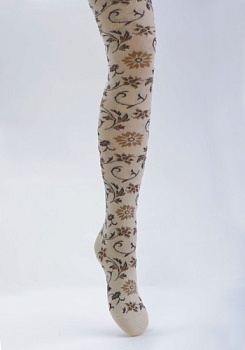 Состав: 
Хлопок 74%, 
Полиамид 24%, 
Эластан 2%
	Колготки для девочек, с рисунком по всему изделию.