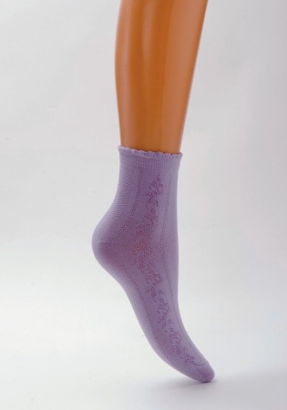 Состав: 
Хлопок 70%, 
Полиамид 28%, 
Эластан 2%
	Летний ажурный носок с хлопком внутри изделия.