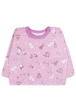 Состав:
Футер
Хлопок 100%
	Распашонка очень комфортна для малыша – все швы выполнены наружу. Модель цельнокроенная, застегивается на две кнопки на горловине, неглубокий запах. На рукавах - клапаны, позволяющие ручкам ребенка быть открытыми или закр