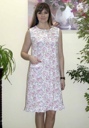 Состав:
Кулирка
Хлопок 100%
	Сорочка женская 