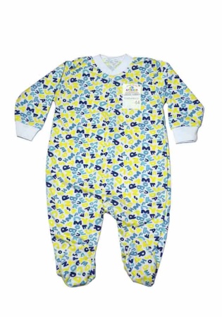 Состав:
Кулирка
Хлопок 100%
	Детский комбинезон с длинным рукавом на кнопках. 