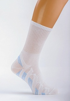 Состав: 
Хлопок 60%, 
Полиамид 37%, 
Эластан 3%
	Мужские спортивные носки для волейбола, баскетбола и бега.