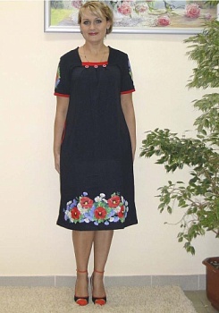 Состав:
Кулирка
	Платье свободного силуэта 