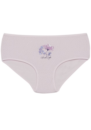 Состав:
Хлопок 95%
Эластан 5%
	Женские трусы-баталы с высокой посадкой. Из принтованного полотна. 