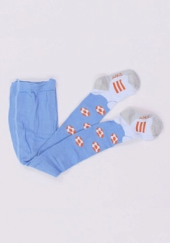 Состав: 
Хлопок-70%
ПА-28%
Эластан-2%
	Гладь с компьютерным рисунком, усиленные мысок и пятка.
